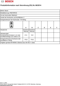 Bosch Serie 6 PIB375FB1E Elektro-Kochfelder - Schwarz 17 Bosch Serie 6 PIB375FB1E Elektro-Kochfelder - Schwarz -Küchen Profi f727826361782f57126afa0b839a708a