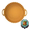 Air Fryer Silikon Topf Wiederverwendbar Ersatzeinlagen Korb Backofen Pad Hitzebeständige Backblech Fried Pizza Heißluftfritteuse Matte 19,5*21,5*5,5cm -Küchen Profi f769b7ee36042bcd865ea8a97e6b3e8b