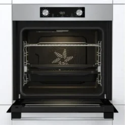 Gorenje BOS 6737 E13X Einbau-Backofen / 77 Liter/Heißluft/ExtraSteam/GentleClose & Open/EcoClean/Air Fry/PizzaMode/PerfectGrill/Teleskopauszüge/Inox-Look, Grau -Küchen Profi f8d82078bb082248eb65b92c18b65484
