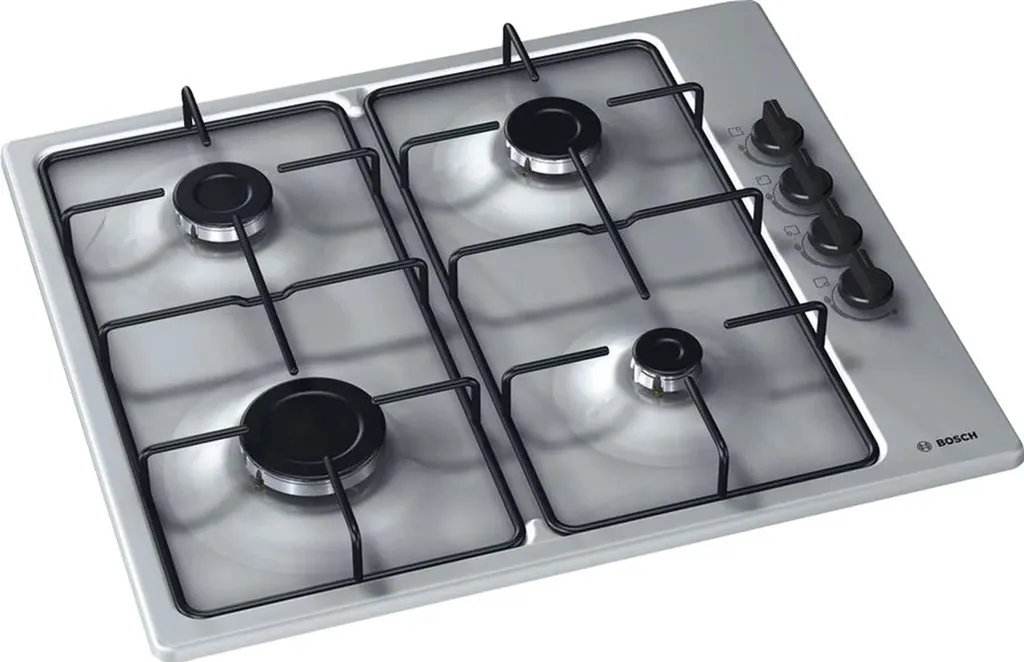 Bosch PBP6B5B80 Gaskochfeld Edelstahl 60cm Gasfeld Autark Design 4 Bosch PBP6B5B80 Gaskochfeld Edelstahl 60cm Gasfeld Autark Design – Bild 2