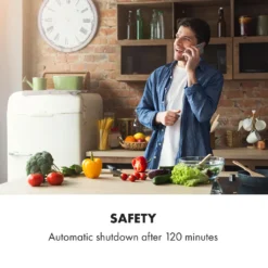 Klarstein Kochheld Doppel-Induktionskochfeld , Einbau-Kochfeld , 2900 Watt , Dreh-Regler , 120 Cm Kabellänge , 3-poliger-Anschluss , 9 Stufen , Abschalt-Automatik , Glas , Schwarz -Küchen Profi fa0fa5d4a9666ed34e56b0766bd08eff