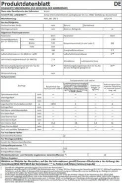 Amica - KGCL 387 150 S - Kühl-Gefrierkombination - Schwarze Edelstahloptik -Küchen Profi fa784edf9368c376237003bff1ab6eec