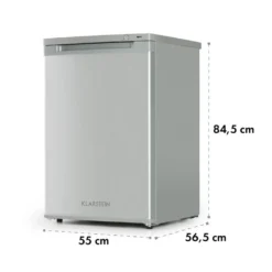 Klarstein Garfield XXL Gefrierschrank , , 81 Liter Gesamtvolumen , 3 Durchsichtige Boxen , Thermostat Mit 3 Stufen , Höhenausgleichende Füße , 39 DB , Silber -Küchen Profi fa8ea47c119316aad08314325166edbf