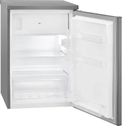 Bomann Kühlschrank Mit Gefrierfach Freistehend (109L) Leise Mit Kühl- Und Gefrierfach, Stand-Kühlschrank Mit Gefrierfach, Kühlkombination Fridge Mit LED Beleuchtung, KS 7248 Inox -Küchen Profi faea4dd4b9af07a878c1510a528e09b5