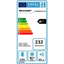 Sharp - SJ-BA05DTXL2-EU - Kühl-Gefrierkombination - - Silber -Küchen Profi fb441c75f83cd0e7718d1229b773090c