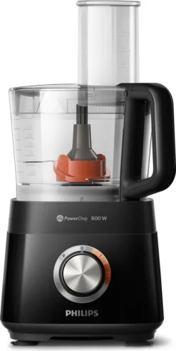 Philips Küchenmaschine Viva Collection, 29 Funktionen, 2.0 L, 2-in-1 Schneidescheibe, 800 W, Schwarz (HR7510/10) -Küchen Profi fb9a4393869461644496c037ea4381ad