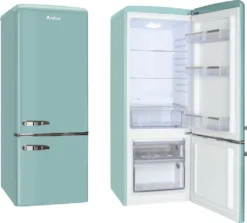 Amica KGCR 384 150 T Kühl-/Gefrierkombination Retro LED-Innenbeleuchtung -Küchen Profi fc979348ab74ed66a79f2deb680e941c
