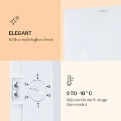 Klarstein Pluto 80L Gefrierschrank Im Klassischen Look , 4-Sterne , 80 Liter , 0 Bis -18 °C: Einstellbar Via 5-stufigem Thermostat -Küchen Profi fcb813f6357c4d738113303a1531b3b3