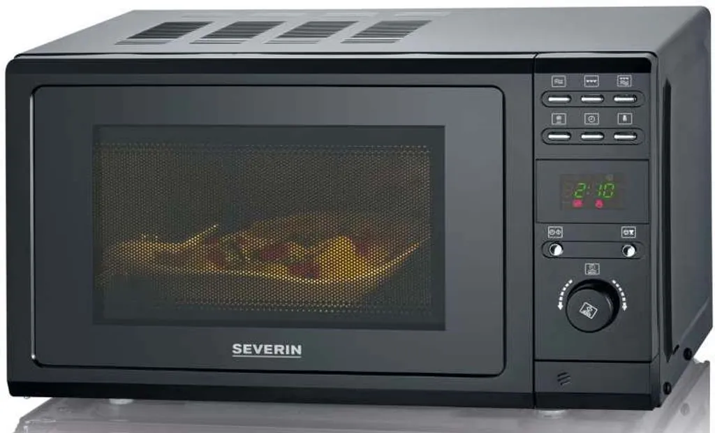 Severin MW 7861 Mikrowelle Mit Grillfunktion 2-in-1 20L 700 Watt Schwarz 6 Severin MW 7861 Mikrowelle Mit Grillfunktion 2-in-1 20L 700 Watt Schwarz – Bild 4