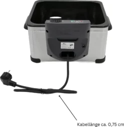 Lentz 5 Liter Edelstahl Kaltzonen-Fritteuse Mit Deckel Inkl. Fritierkorb 2000 Watt Friteuse -Küchen Profi fd2ac004ffe08850c8eaa4684c3ca378