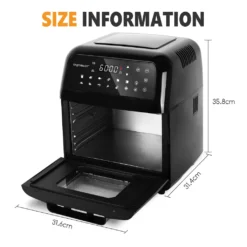 Aigostar Master 30LVU - 10L Heißluftfritteuse, 14 In 1 Heißluftofen Mit Digitalem LED-Touchscreen, 1650 W ölfreies Frittieren, Inklusive 5 Zubehörteilen. -Küchen Profi fdcbf6a6ac7e0c586173ba2056e88e0e