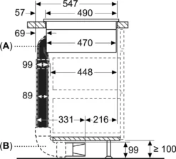 Bosch PXX875D57E InduktionsKochfeld Mit Dunstabzug 80cm EEK:B (Aussteller) -Küchen Profi fe2b03df8b95d3c1097fc5f09887a9b2