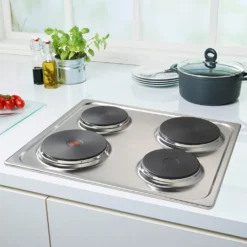 PKM Einbauherdset Backofen Edelstahl Kochfeld Herdset BIC3 I-KP-IX-2/2 - 55L